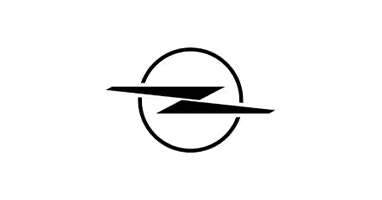 Opel logo in zwart wit auto abonnement